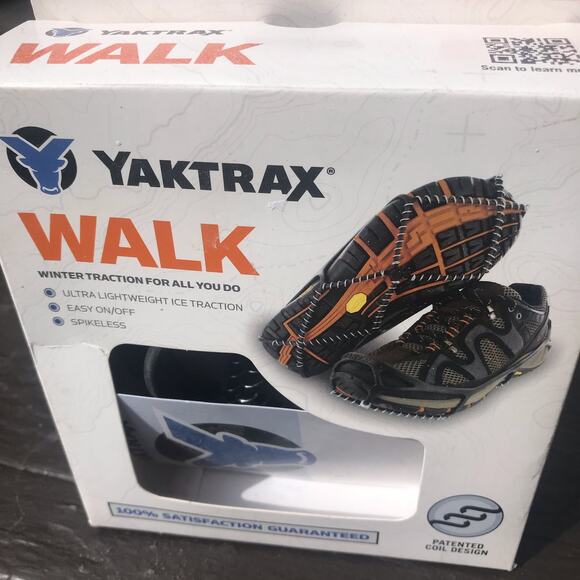 YakTrax Walk Winter Snow Ice Traction for Boots and Shoes Size XS (2.5-6) - Picture 1 of 6